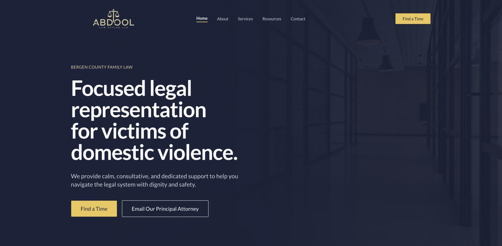 Abdool Family Law Office website preview