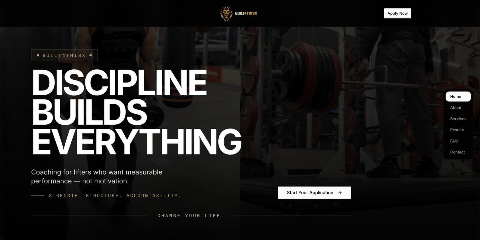 BUILT4THISX website preview